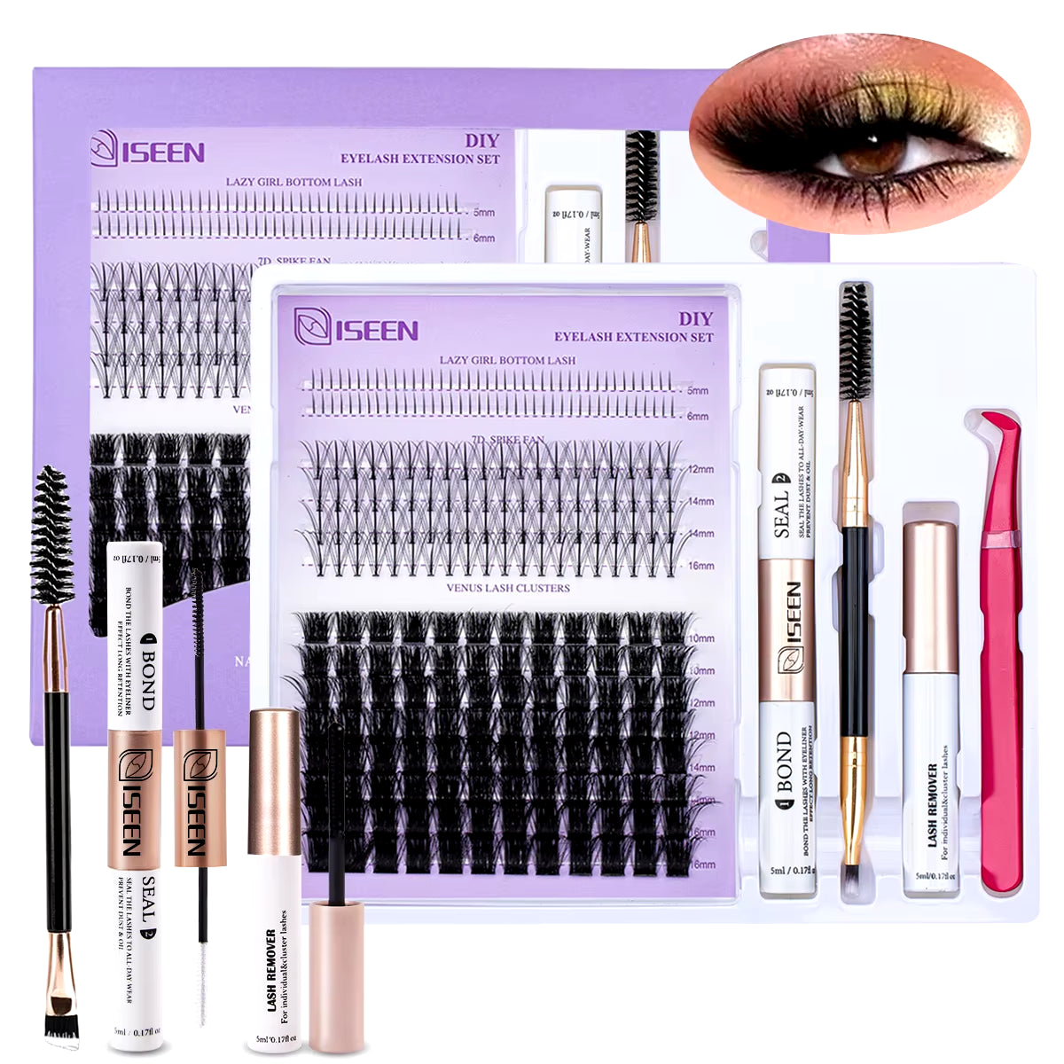 Eyelashes and Lash Clusters