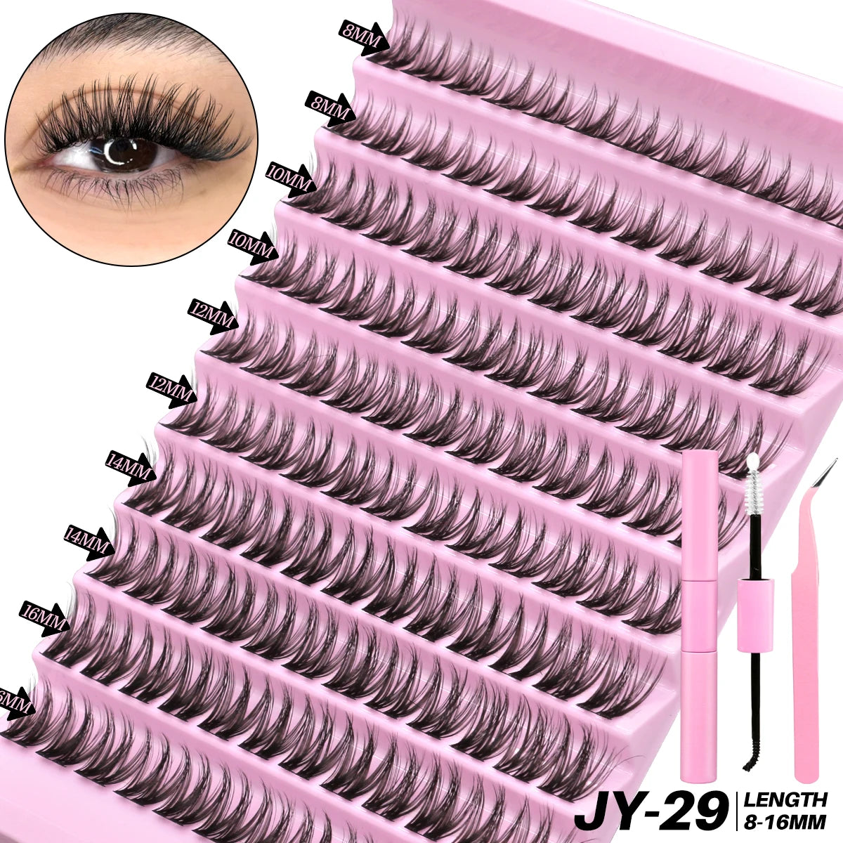 DIY Lash Extension Kit Volume Lash Clusters 