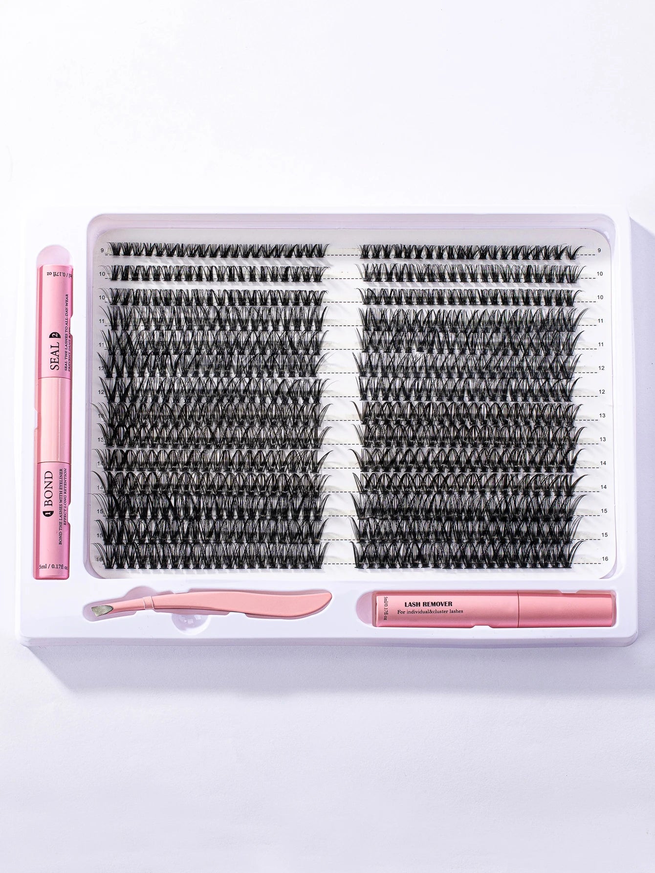 560Pcs Diy Lash Extension Kit Cluster Eyelash