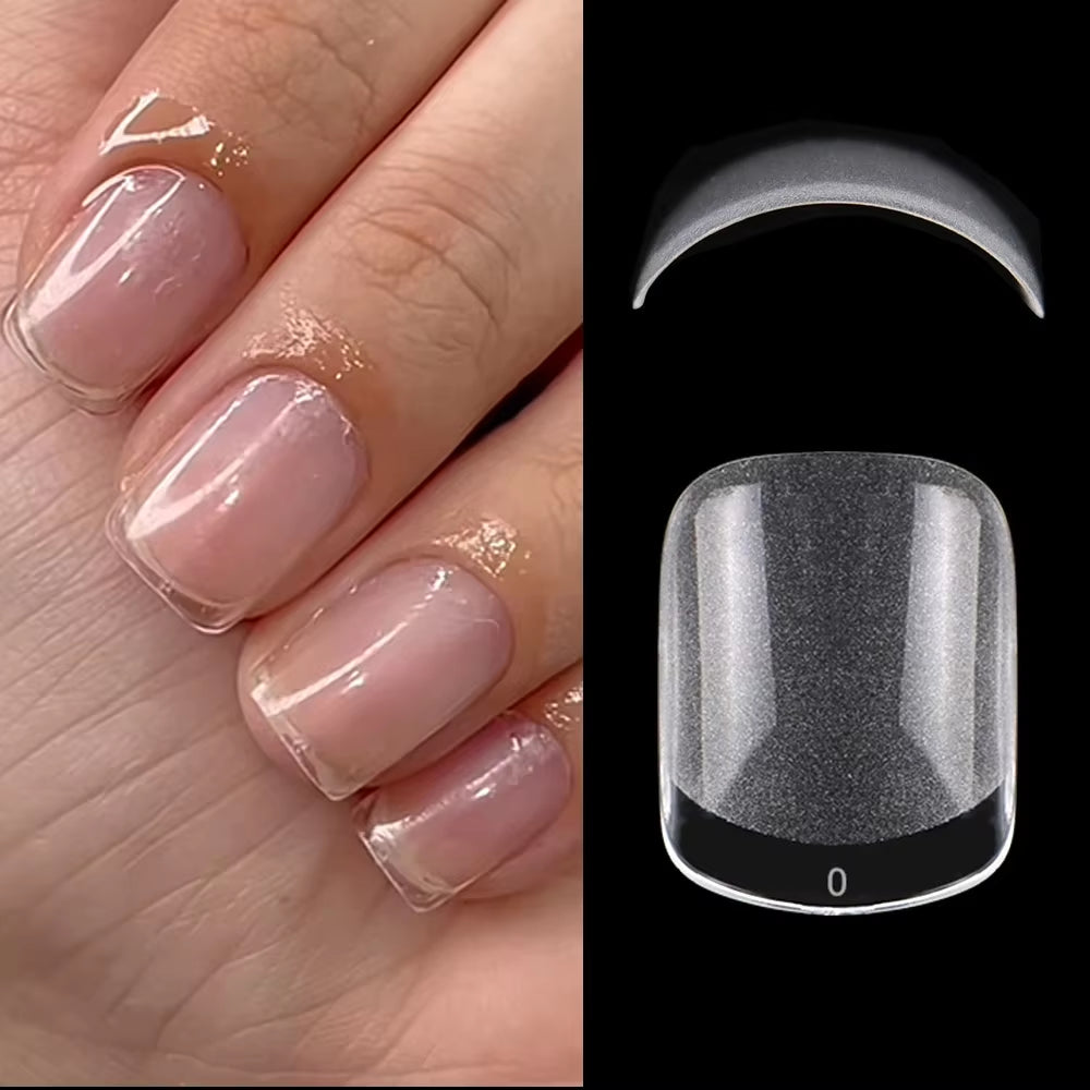 120Pcs XXS Super Short Almond Full Cover Sculpted Soft Gel Nail Tips Press on Capsule Americaine Gel X Artificial Fake Nails