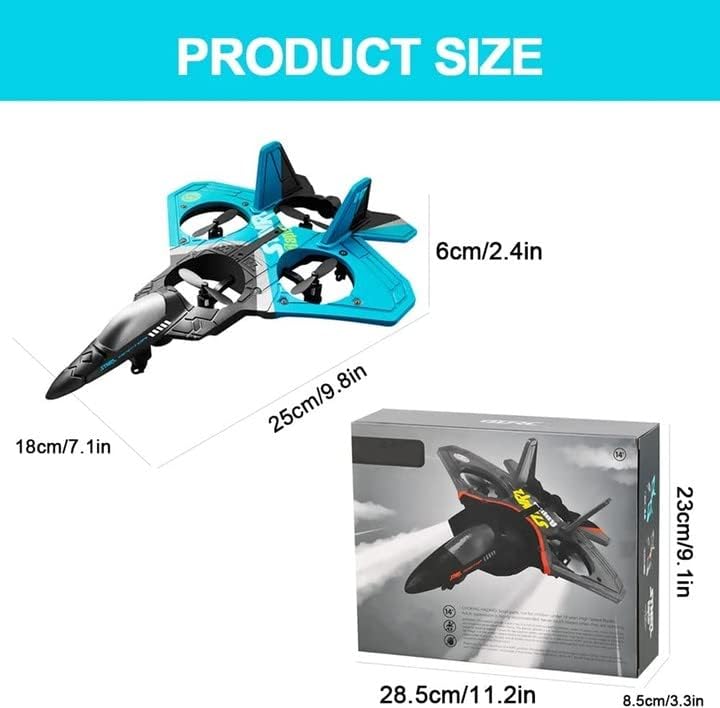 V17 Jet Fighter Stunt RC Airplane Light, Remote Control, EPP Foam Gravity Sensing RC Aero Jet Planes, V17 Drone Glider Fighter