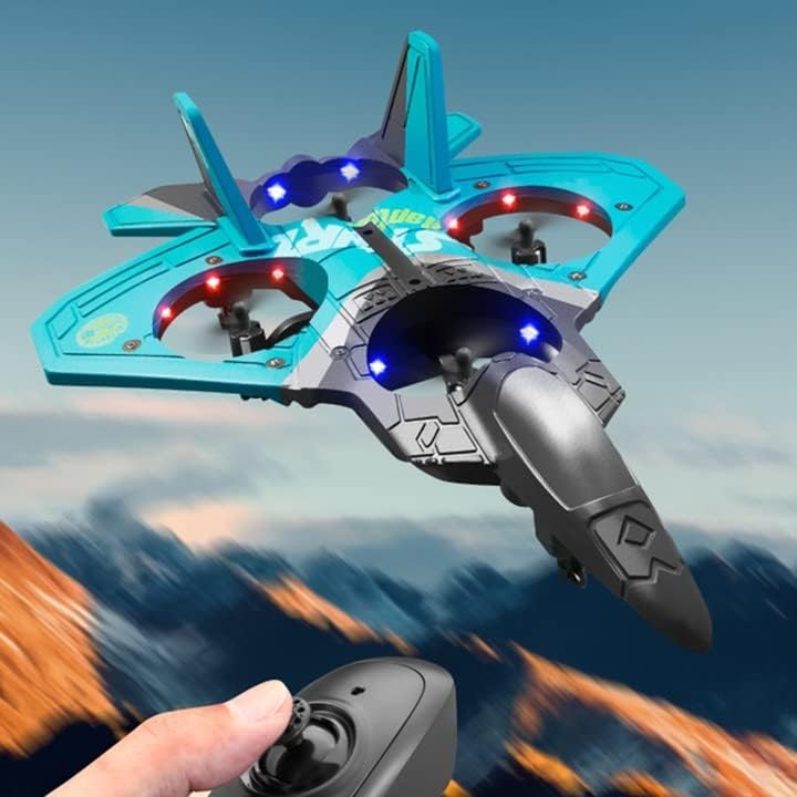 V17 Jet Fighter Stunt RC Airplane Light, Remote Control, EPP Foam Gravity Sensing RC Aero Jet Planes, V17 Drone Glider Fighter