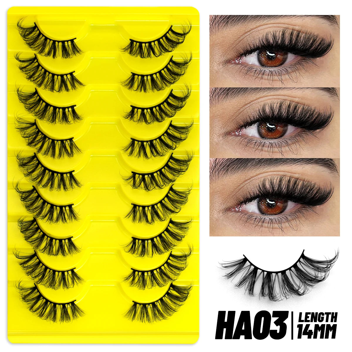 Half Fake Eyelashes Half Lashes Soft Natural Cat Eye Lashes Natural Look Nvisible Band Eyeashe Fluffy Eyelashes