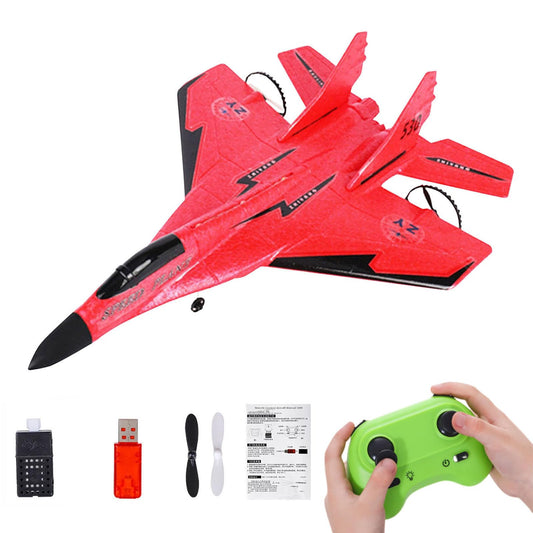 Gravity Glider Airplane, Gravity Glider Remote Control Airplane with Lights, Foam Plane Remote Control Glider Airplane, RC Glider Aircraft Drone LED