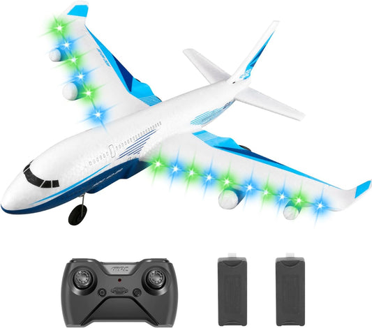 4DRC RC Plane, G2 Remote Control Jet Airplane with One Key Aerobatic,LED Light,4-Axis Fighter Jet,2.4Ghz Plane