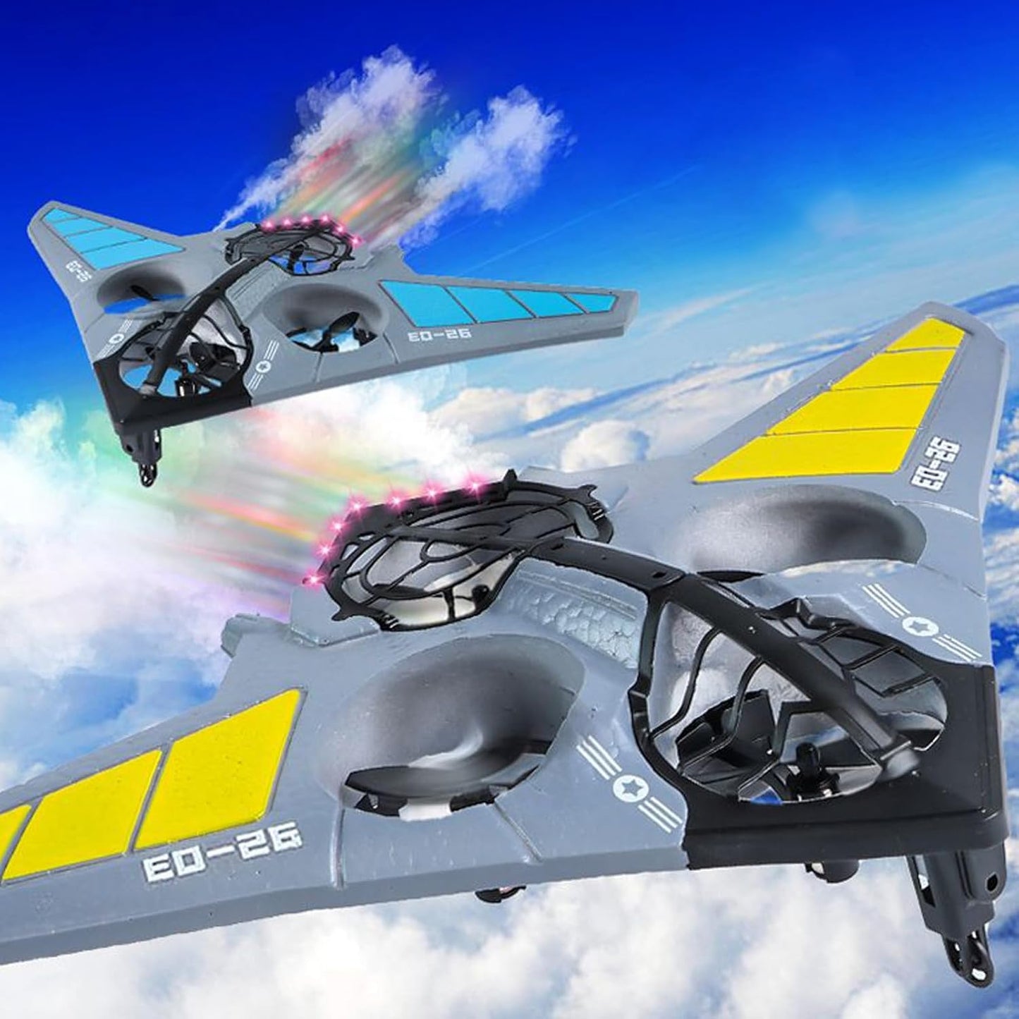 Gool RC Plane Remote Control Airplane, B-2 Stealth Bomber RC Fighter, 2.4GHz 2CH RC Airplane, Foam RC Aircraft, Easy to Fly RC Glider