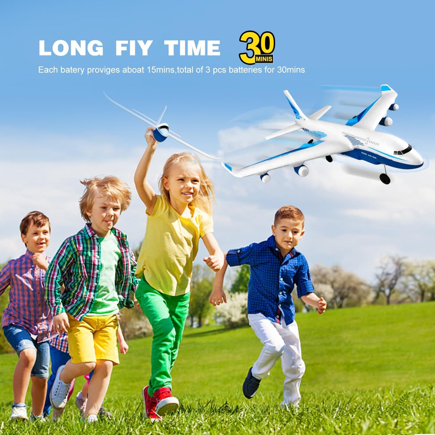 4DRC RC Plane, G2 Remote Control Jet Airplane with One Key Aerobatic,LED Light,4-Axis Fighter Jet,2.4Ghz Plane