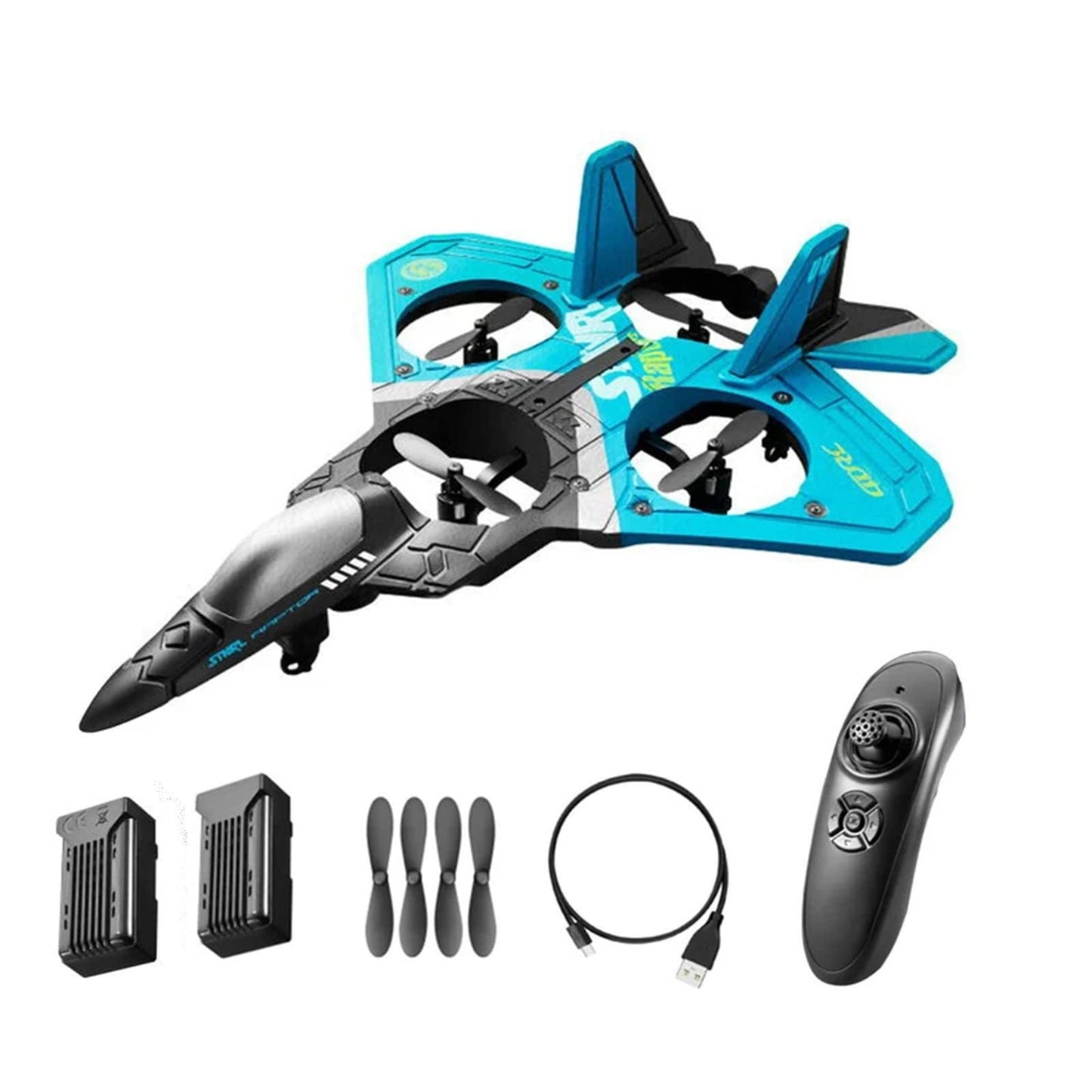 V17 Jet Fighter Stunt RC Airplane Light, Remote Control, EPP Foam Gravity Sensing RC Aero Jet Planes, V17 Drone Glider Fighter