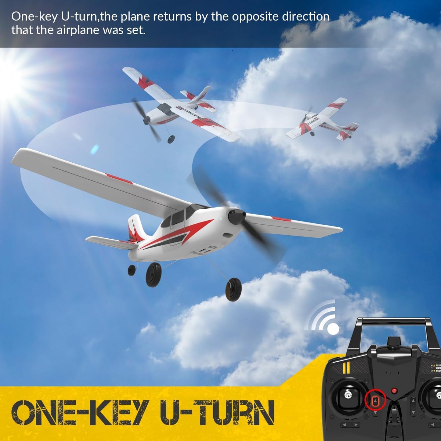 RC Plane for Beginners, 3CH Airplane 2.4Ghz Remote Control Plane for Adults