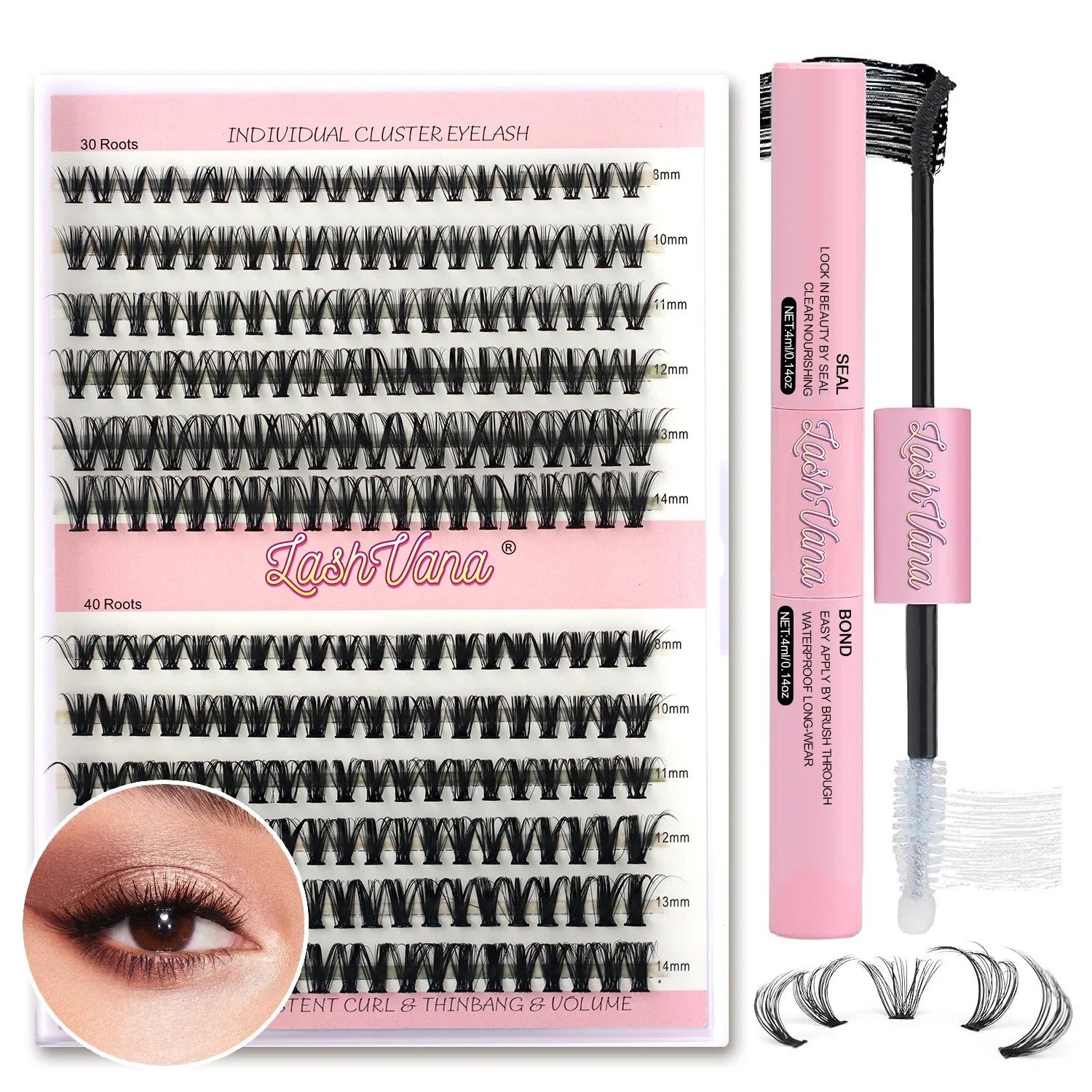 Eyelashes Clusters 240PCS 