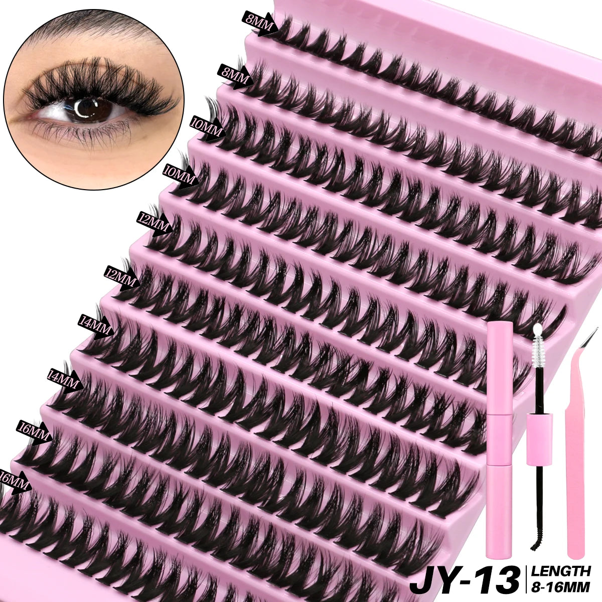 DIY Lash Extension Kit Volume Lash Clusters 