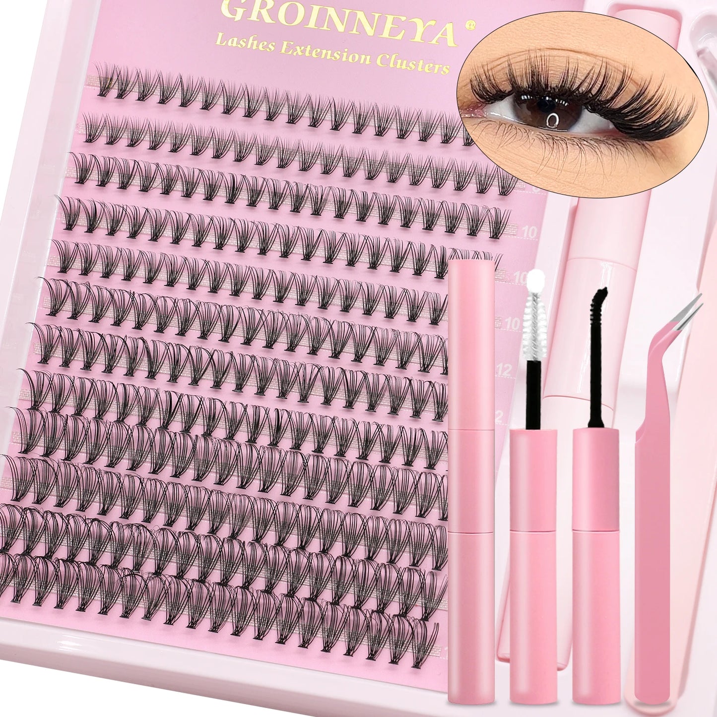 DIY Lash Extension Kit Volume Lash Clusters 