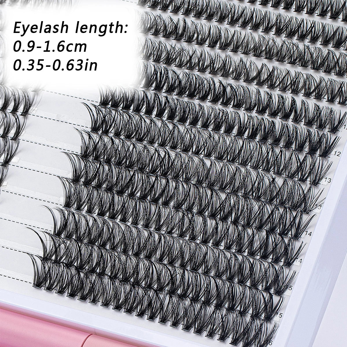 560Pcs Diy Lash Extension Kit Cluster Eyelash