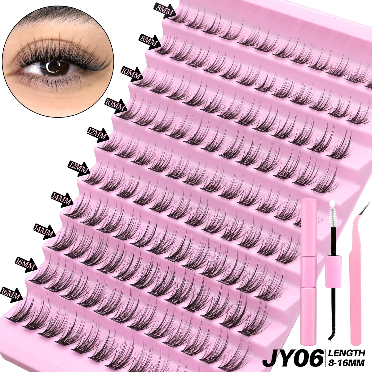 DIY Lash Extension Kit Volume Lash Clusters 