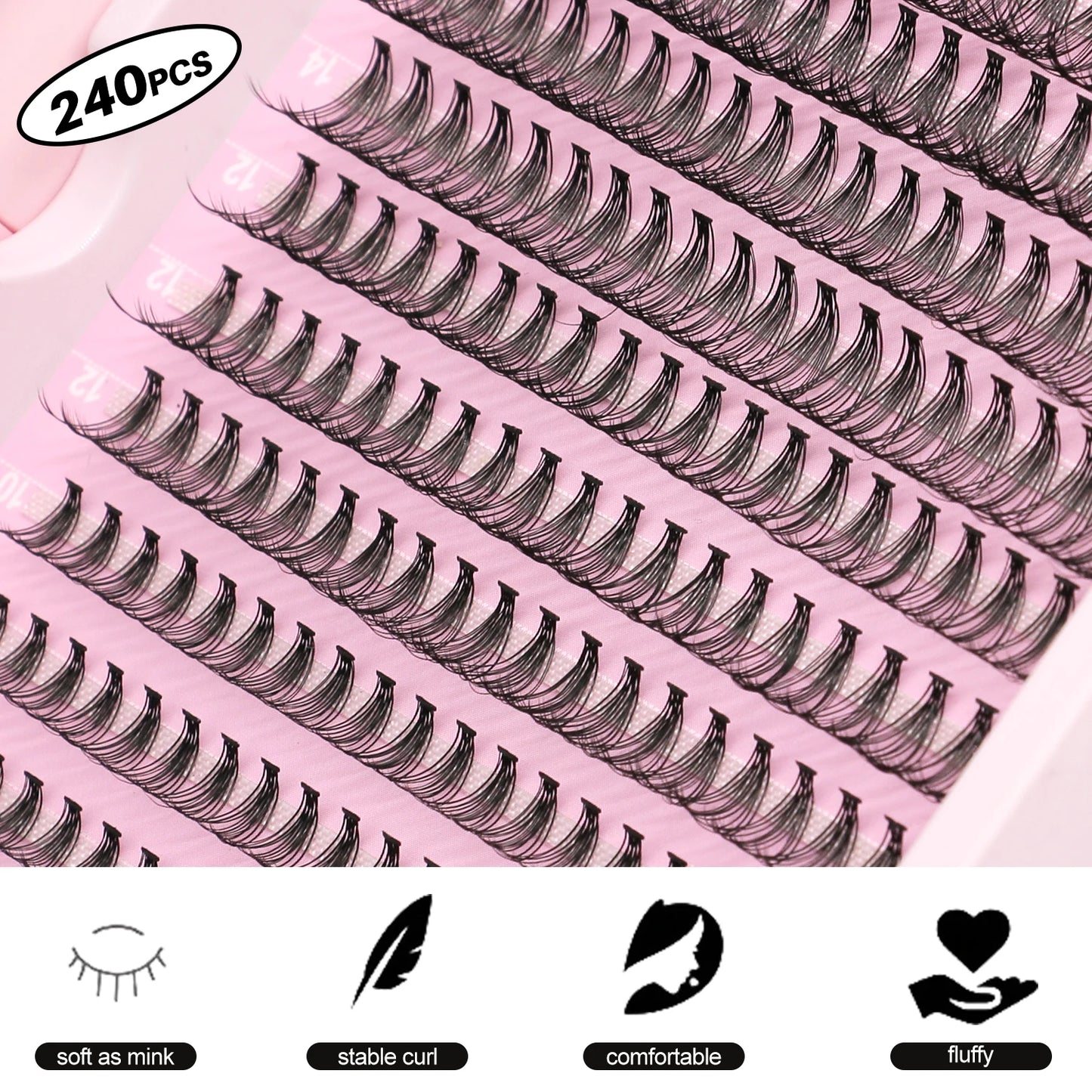 DIY Lash Extension Kit Volume Lash Clusters 