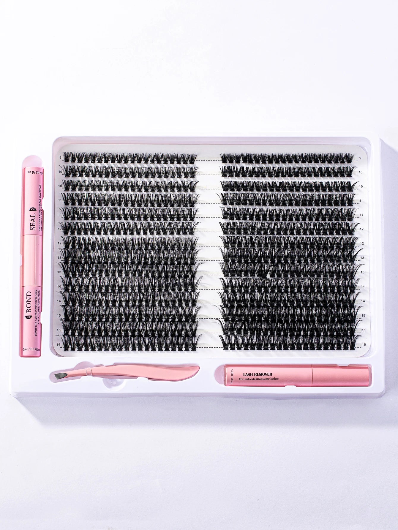 560Pcs Diy Lash Extension Kit Cluster Eyelash